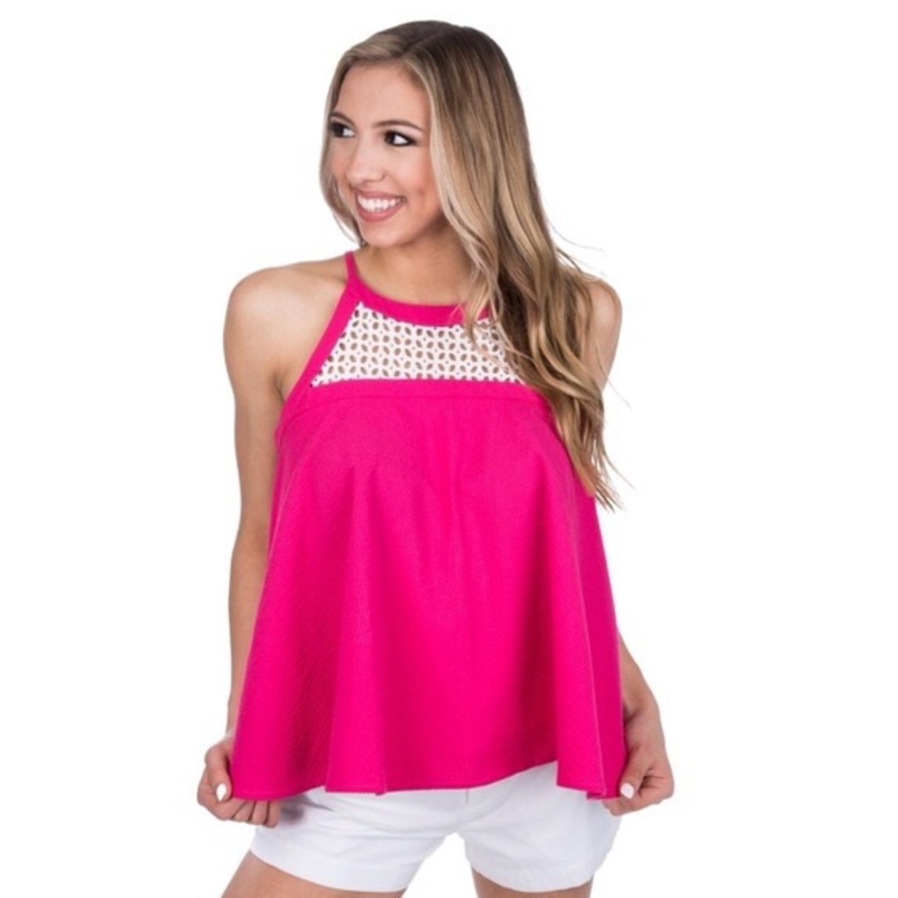 Lauren James Cassidy Swing Tank Pink